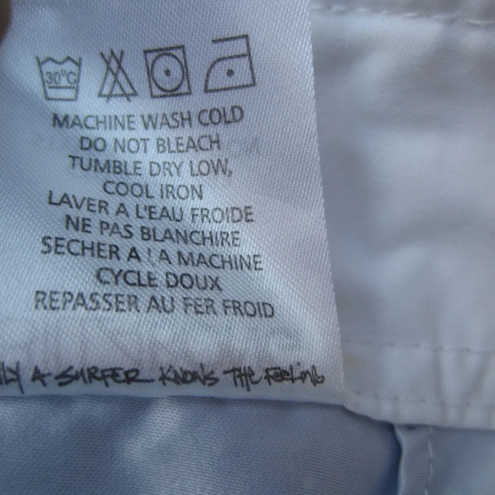 Billabong Board Short Mens 38 White Blue Fishing Lure Print Beach